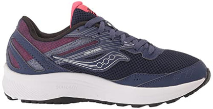 Saucony Women's Cohesion 15 Running Shoe, Cobalt/Punch, 7