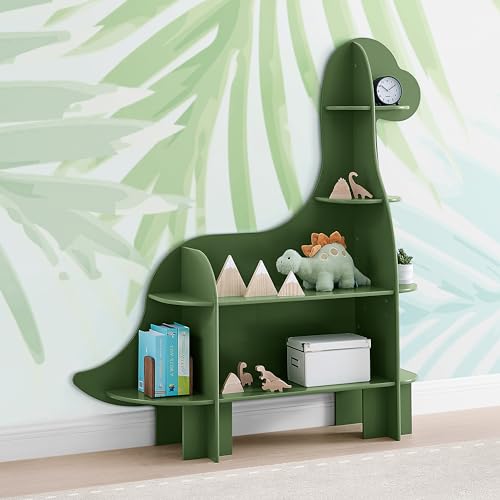 Delta Children Dinosaur Bookcase - Greenguard Gold Certified, Fern Green