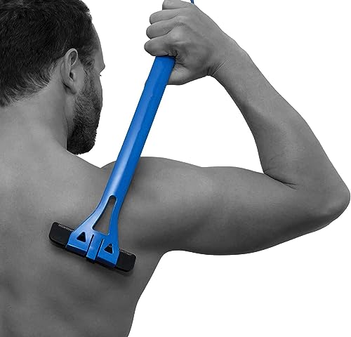 baKblade 1.0 - Back Hair Removal and Body Shaver (DIY), Extra-Long Handle, Shave Wet or Dry