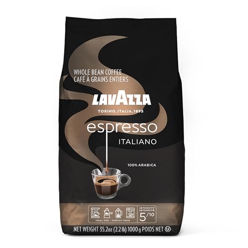 Lavazza Espresso Whole Bean Coffee Blend, Medium Roast, 2.2 Pound Bag (Packaging May Vary) Premium Quality, Non GMO, 100% Arabica, Rich bodied