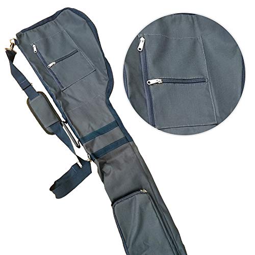 Golf Sunday Bag-Driving Range Mini Course Training Practice Golf Bag Travel Case Foldable (Denim Blue)