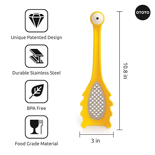 NEW!! Multi Monster 2-in-1 Cheese Grater & Spaghetti Spoon by OTOTO - Grater & Ladles for Serving - Grater, Small Cheese Grater, Funny Kitchen Gadgets, Cooking Gifts, Kitchen Grater, Kitchen Tool