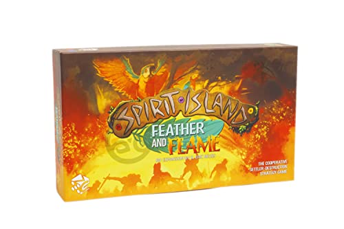 Greater Than Games Spirit Island: Feather & Flame More Spirits and Adversaries Come to Life with Spirit Island: Feather & Flame | Add to Your Spirit Island Core Game for Your Next Gaming Night