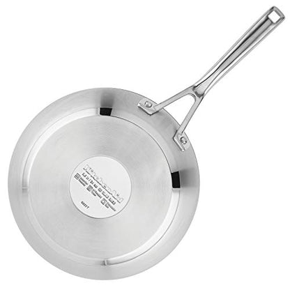 KitchenAid 3-Ply Base Brushed Stainless Steel Nonstick Fry Pan/Skillet, 9.5 Inch