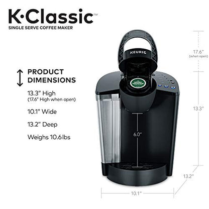 Keurig K-Classic Coffee Maker K-Cup Pod, Single Serve, Programmable, 6 to 10 oz. Brew Sizes, Black