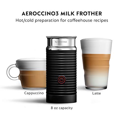 Nespresso Vertuo Next Coffee and Espresso Maker by De'Longhi with Aeroccino Milk Frother, White