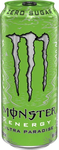 Monster Energy Ultra Paradise, Sugar Free Energy Drink, 16 Ounce (Pack of 15)