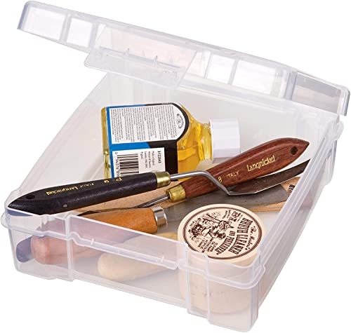 ArtBin 6953AB ClearView 6" x 6" Box Art & Craft Organizer, [1] Plastic Storage Case, Clear