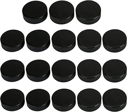 Faswin 18 Pack Ice Hockey Puck with 2 Reusable Mesh Bag, Official Regulation, Diameter 3", Thickness 1", 6oz, Black