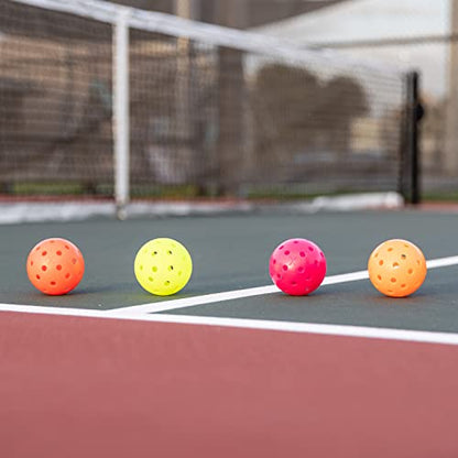 Franklin Sports X-40 Pickleballs - Outdoor Pickleballs - 100 Pack Bulk - USA Pickleball Approved - Ember - Official Ball of US Open Pickleball Championships