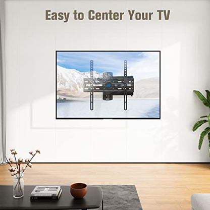 Mounting Dream TV Wall Mount Swivel and Tilt for Most 26-55 Inch TV, TV Mount Perfect Center Design, Full Motion TV Mount Bracket with Articulation, up to VESA 400x400mm, 60 lbs, MD2377