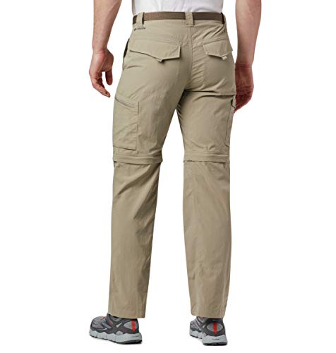 Columbia Men's Silver Ridge Convertible Pant, Breathable, UPF 50 Sun Protection, Tusk, 38x32