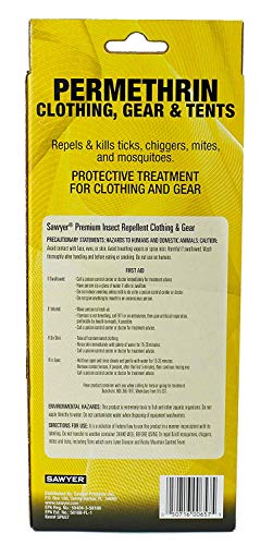 Sawyer Products SP6572 Twin Pack Premium Permethrin Clothing Insect Repellent Trigger Spray, 24 oz,Yellow