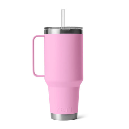 YETI Rambler 42 oz Straw Mug, Vacuum Insulated, Stainless Steel, Power Pink