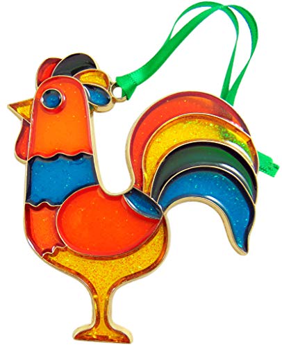 Rooster Ornament Colorful Christmas Tree Holiday Home Decoration Gift