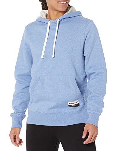 Champion Men's Authentic Originals Sueded Pullover Hoodie, Blue Jazz Heather, X-Large