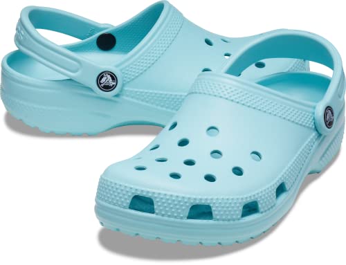 Crocs Unisex-Adult Classic Clogs (Best Sellers), Pure Water, 7 Men/9 Women