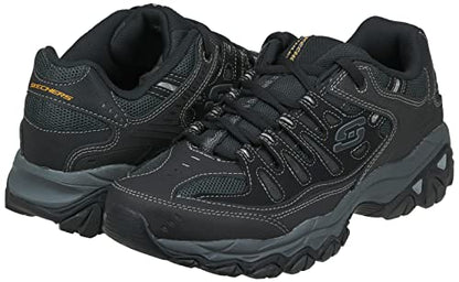 Skechers mens Afterburn M. Fit fashion sneakers, Black, 10 X-Wide US