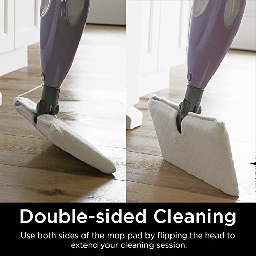 Shark S3501 Steam Pocket Mop Hard Floor Cleaner, With Rectangle Head and 2 Washable Pads, Easy Maneuvering, Quick Drying, Soft-Grip Handle and Powerful Steam, Purple