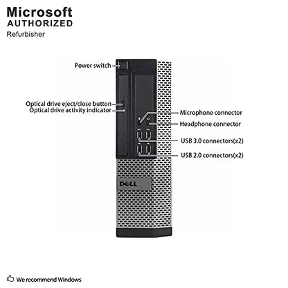 Dell OptiPlex 9020-SFF, Intel Core i5-4570 3.2GHZ, 16GB RAM, 512GB SSD Solid State, DVDRW, Windows 10 Pro 64bit (Renewed)