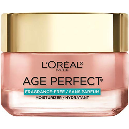 L'Oreal Paris Age Perfect Rosy Tone Anti-Aging Face Moisturizer, Renew & Revive Healthy Tone, Fragrance Free, 1.7 oz