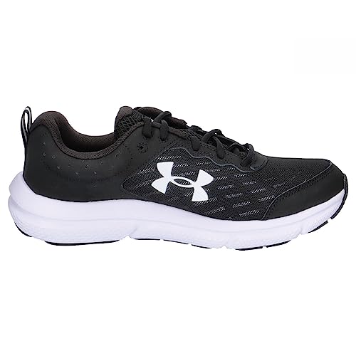 Under Armour Men's Charged Assert 10 Running Shoe, (001) Black/Black/White, 11