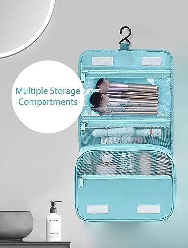 DIMJ Packing Cubes Suitcase, 8 Pieces Packing Cubes for Travel, With Toiletry Bag Hanging, Packing Cubes Carry on Luggage Cubes Packing for Clothes, Shoes, Underwear, Cosmetics, Travel Essentials (Blue）