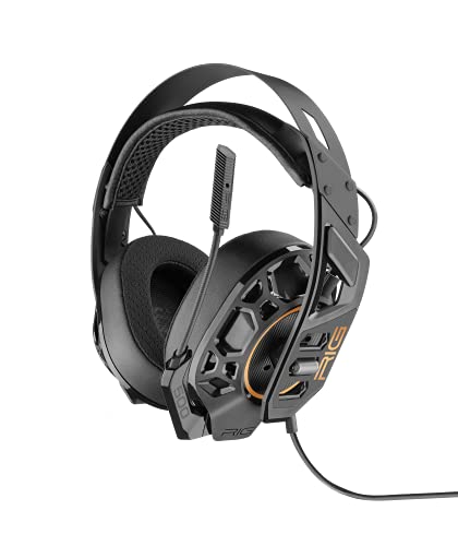 RIG 500 PRO HA Gen 2 Competition Grade PC Gaming Headset with Dolby Atmos 3D Surround Sound - 50mm Speaker Drivers - Flip-to-Mute Mic - Black/Copper