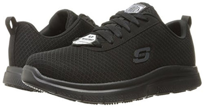 Skechers Men's Flex Advantage Bendon Work Shoe, Black, 12 Wide