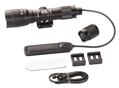 Streamlight 88071 ProTac Rail Mount HL-X USB 1000-Lumen Rechargeable Multi-Fuel Weapon Light with USB Battery and Cable, Remote Switch, Tail Switch, and Clips, Box, Black