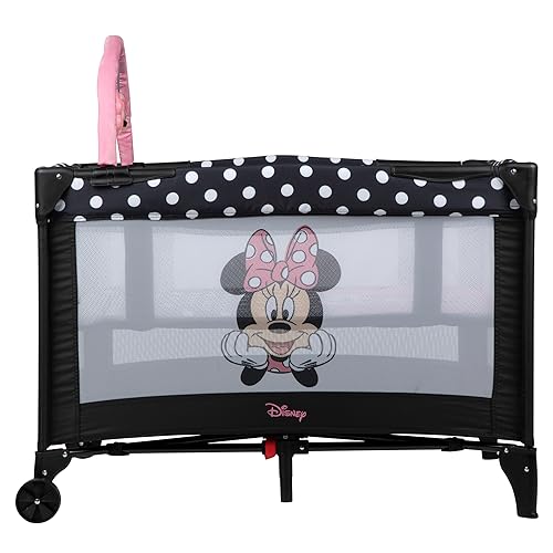 Disney Baby® 3D Ultra Play Yard with Bassinet and Storage Bag, Peeking Minnie