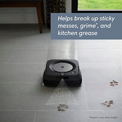 iRobot Braava Jet m6 (6113) Ultimate Robot Mop- Wi-Fi Connected, Precision Jet Spray, Smart Mapping, Compatible with Alexa, Ideal for Multiple Rooms, Recharges and Resumes, Graphite