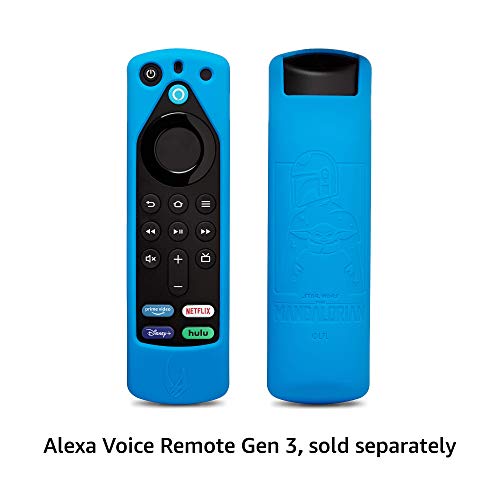 Star Wars The Mandalorian Remote Cover, for Fire TV Alexa Voice Remote Gen 3 (Bounty Blue)