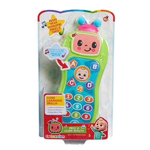 CoComelon Press and Learn Remote, Learning & Education, Officially Licensed Kids Toys for Ages 18 Month, Gifts and Presents by Just Play