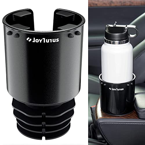 JOYTUTUS Large Stable Cup Holder Expander for YETI, Hydro Flask, Nalgene, Hold 18-40 oz Bottles and Mugs, Car Cup Holder Adapter Fits Most Cup Holder