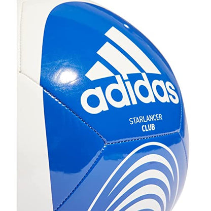 adidas Unisex Starlancer Club Soccer Ball, Team Royal Blue/White/White, 3