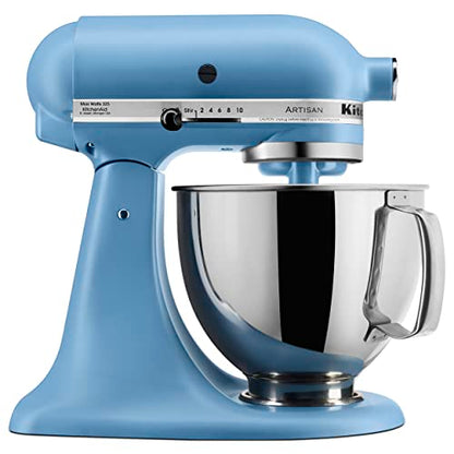 KitchenAid Artisan Series 5 Quart Tilt Head Stand Mixer with Pouring Shield KSM150PS, Blue Velvet