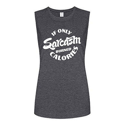 FANNOO Workout Tank Tops for Women-If Only Womens Funny Saying Fitness Gym Racerback Sleeveless Shirts