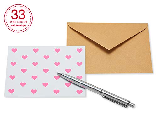 American Greetings Valentines Day Bulk Blank Cards with Envelopes, Hearts and Solid Colors (200-Count)