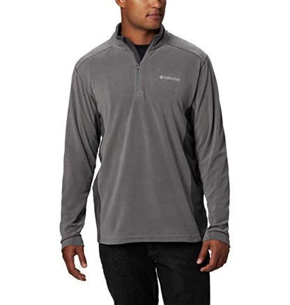 Columbia Men's Klamath Range II Half Zip, City Grey/Shark, Large