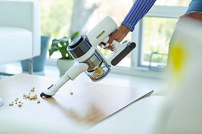 Kärcher - VCN 4 Cordless Stick Vacuum - 450 W Motor - LCD Display - 3 Power Levels - 71 Minute Runtime - With Accessories,White