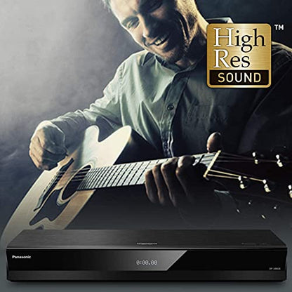 Panasonic Streaming 4K Blu Ray Player with Dolby Vision and HDR10+ Ultra HD Premium Video Playback, Hi-Res Audio, Voice Assist - DP-UB820-K (Black)