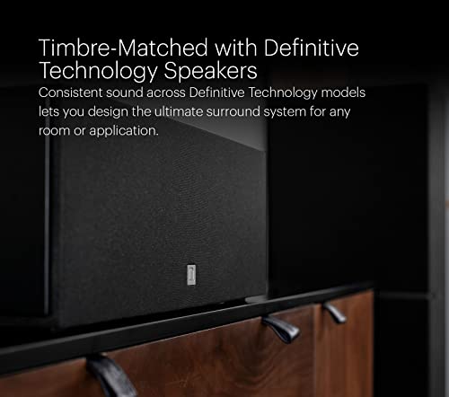 Definitive Technology Dymension DM10 Compact Center Channel Speaker with Integrated Passive Radiator