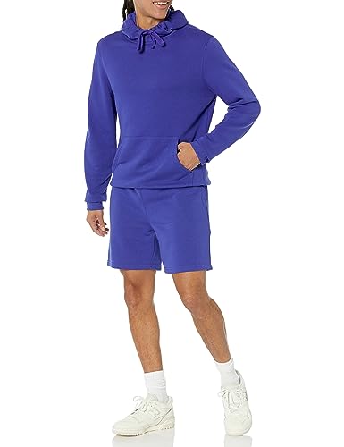 Amazon Essentials Men's Lightweight Long-Sleeve French Terry Hooded Sweatshirt (Available in Big & Tall), Royal Blue, X-Large