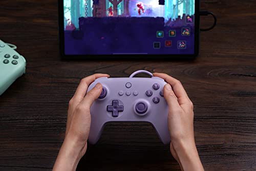 8Bitdo Ultimate C Wired Controller for Windows PC, Android, Steam Deck & Raspberry Pi (Lilac Purple)