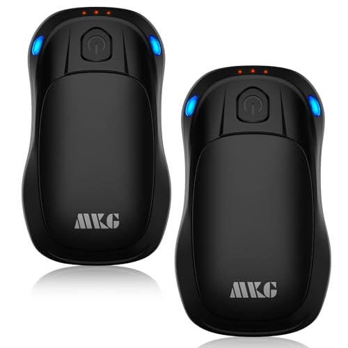 Hand Warmers Rechargeable 2 Pack, MKG Electric Hand Warmer, 20 Hrs Long Lasting Reusable HandWarmers with 3 Levels Quick Heat, Portable Pocket Heater for Camping, Hunting, Golf, Women Wen Winter Gift