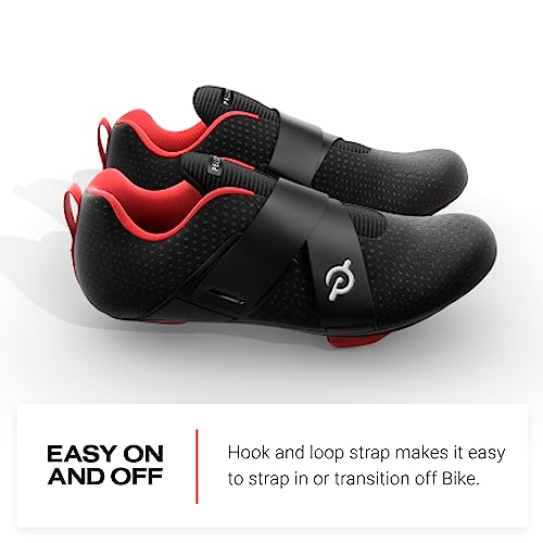 Peloton Altos Cycling Shoes for Bike and Bike+ with Single Hook and Loop Strap and Delta-Compatible Bike Cleats