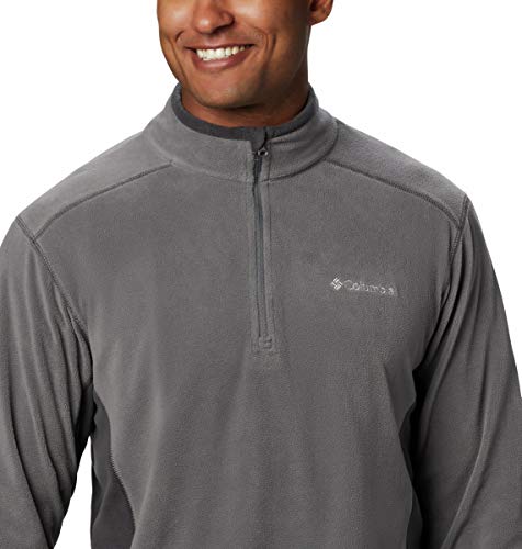 Columbia Men's Klamath Range II Half Zip, City Grey/Shark, Large