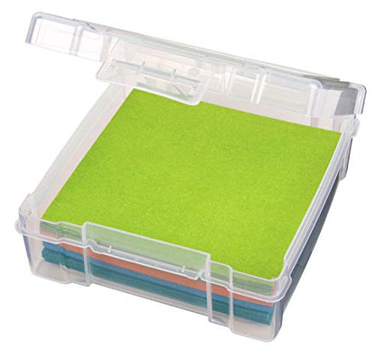 ArtBin 6953AB ClearView 6" x 6" Box Art & Craft Organizer, [1] Plastic Storage Case, Clear