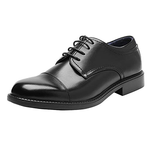 Bruno Marc Men's Downing-01 Black Leather Lined Dress Oxford Shoes Classic Lace Up Formal Size 11 M US